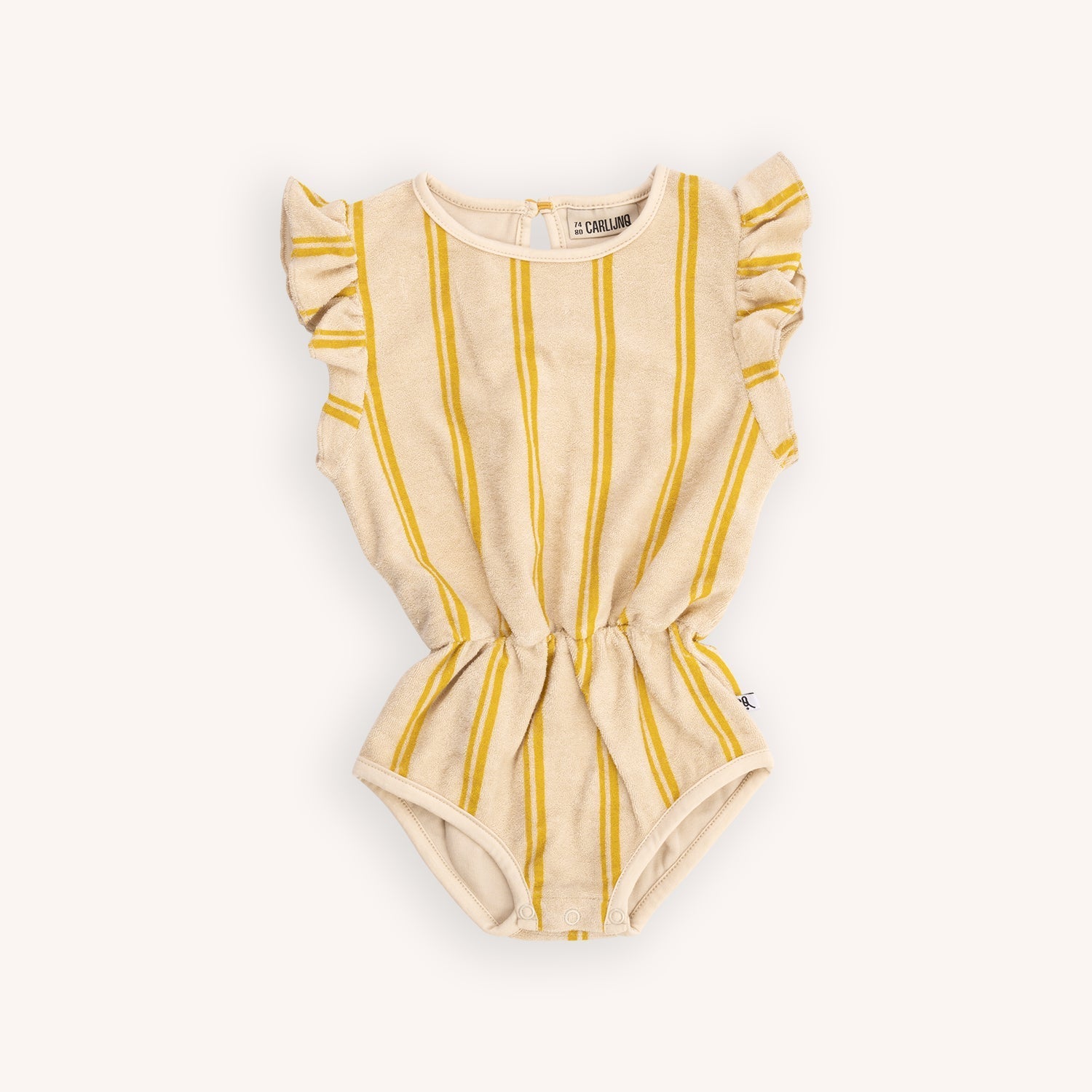 Stripes Yellow Playsuit - 9-12 Months