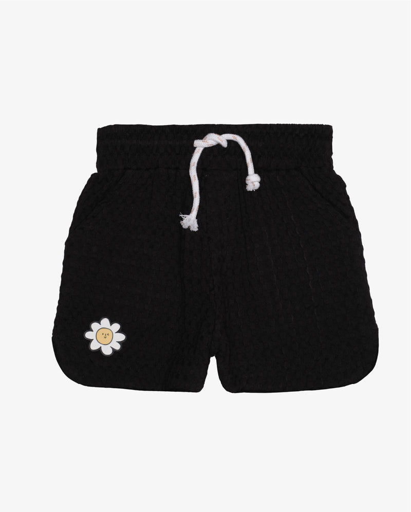 Waffle Short - Black - 8 Years