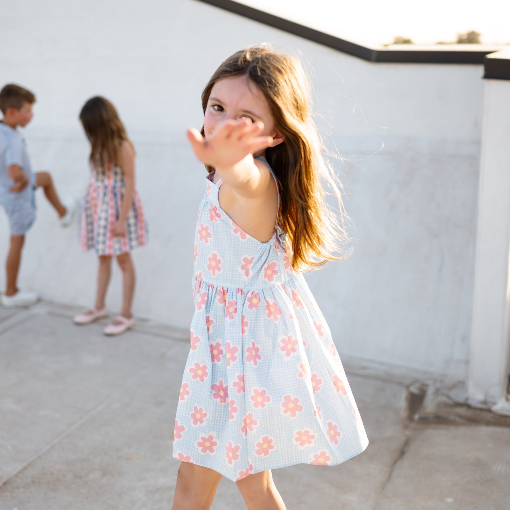 Karina Ribbon Dress - Blue - 12 Months