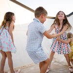 Karina Ribbon Dress - Blue - 12 Months