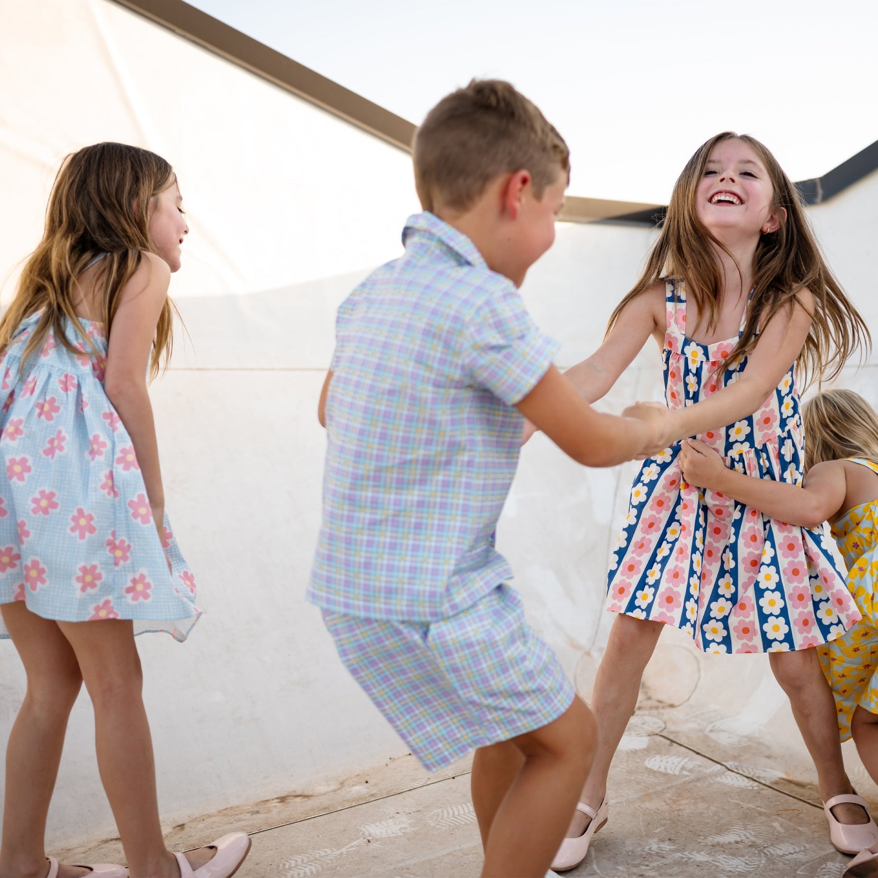 Karina Ribbon Dress - Blue - 12 Months