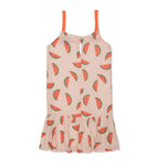 Watermelon Linen Tank Dress - 6-12 Months