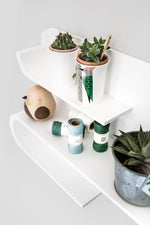 M Shelf - White On White