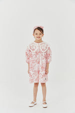 Lace Collar Dress - French Red - 7 Years