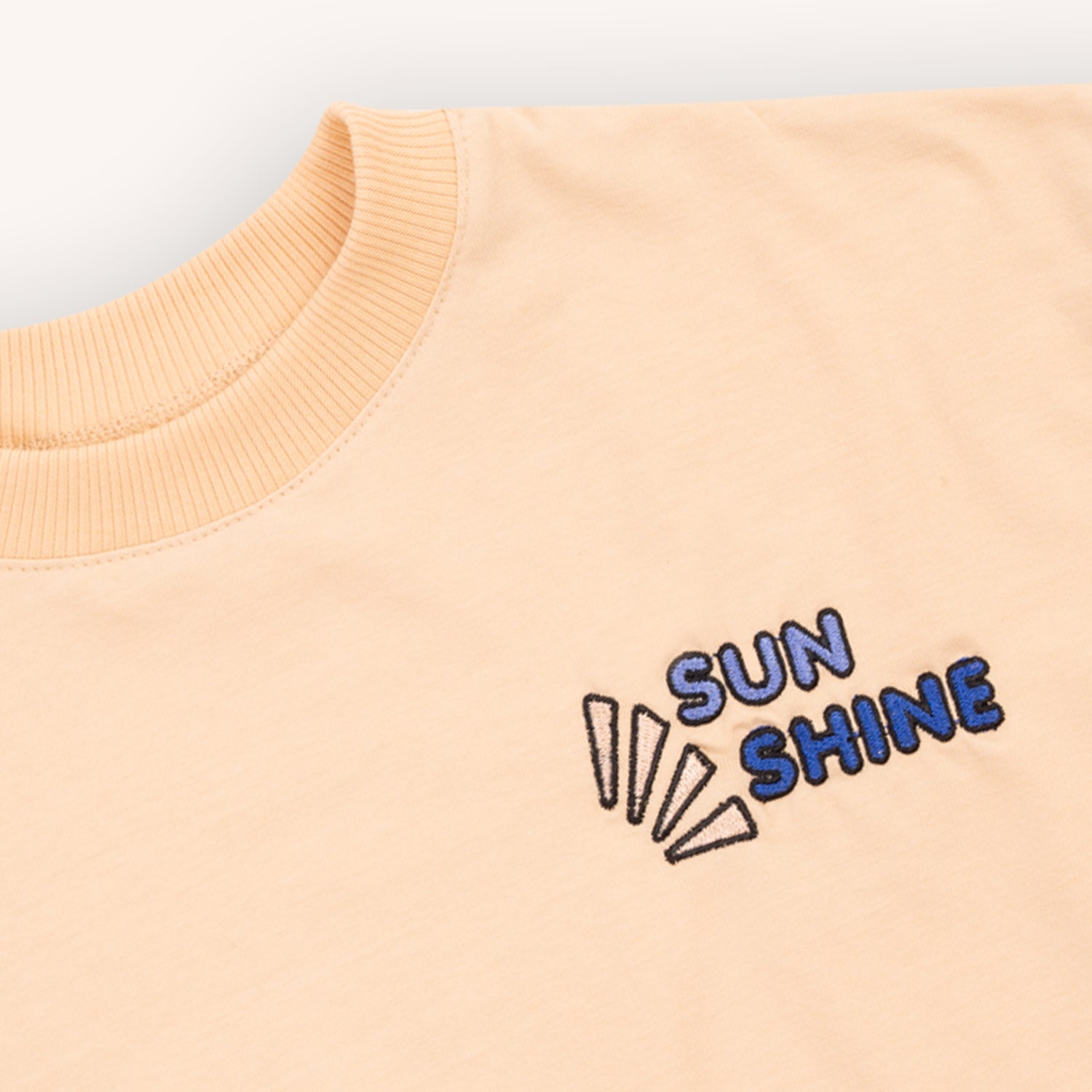 Sunnies Cropped Crewneck W/Embroidery - 3-4 Years