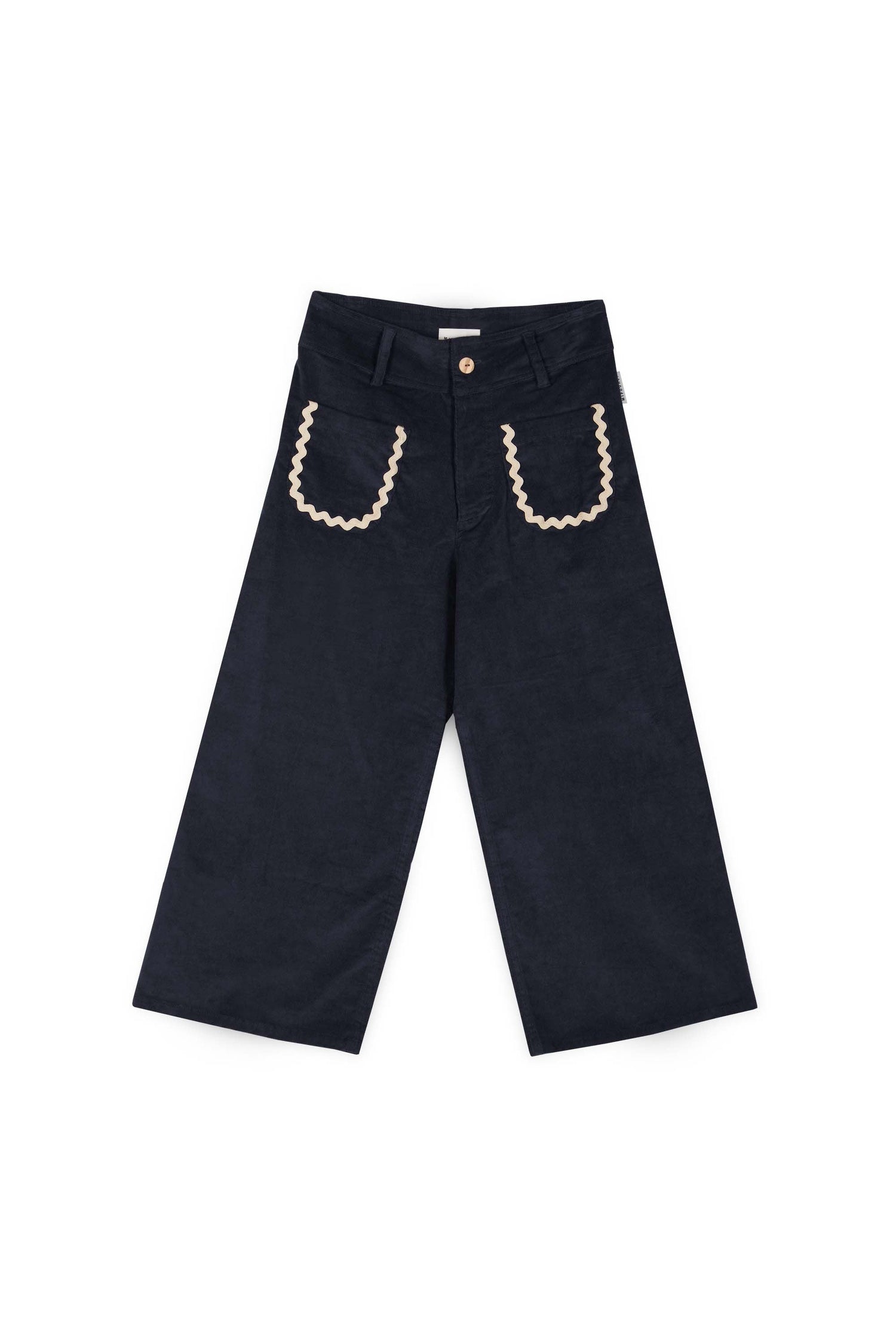 Bianca Pocket Pant Corduroy Cotton - Blue - 14 Years
