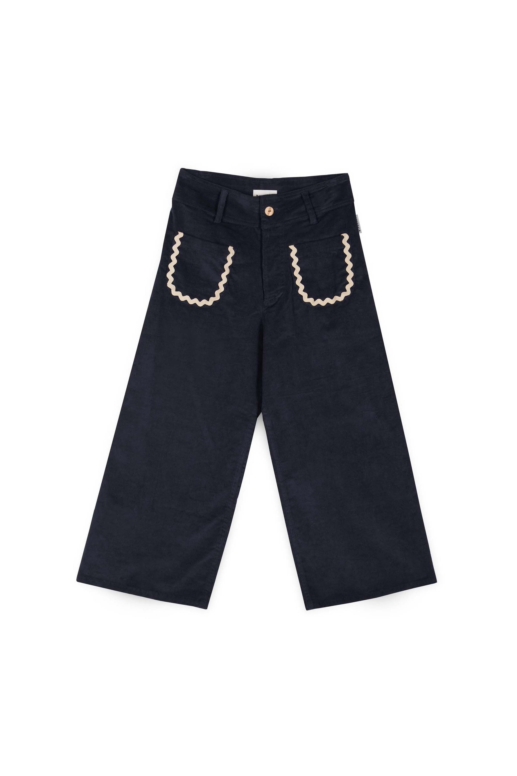 Bianca Pocket Pant Corduroy Cotton - Blue - 14 Years