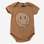 Acid Washing Baby Onesie - Clay - 3 Months