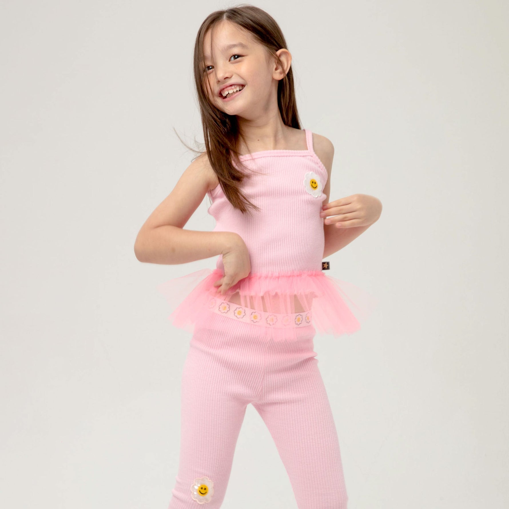 Daisy Tutu Top Legging - Pink - 6 Months