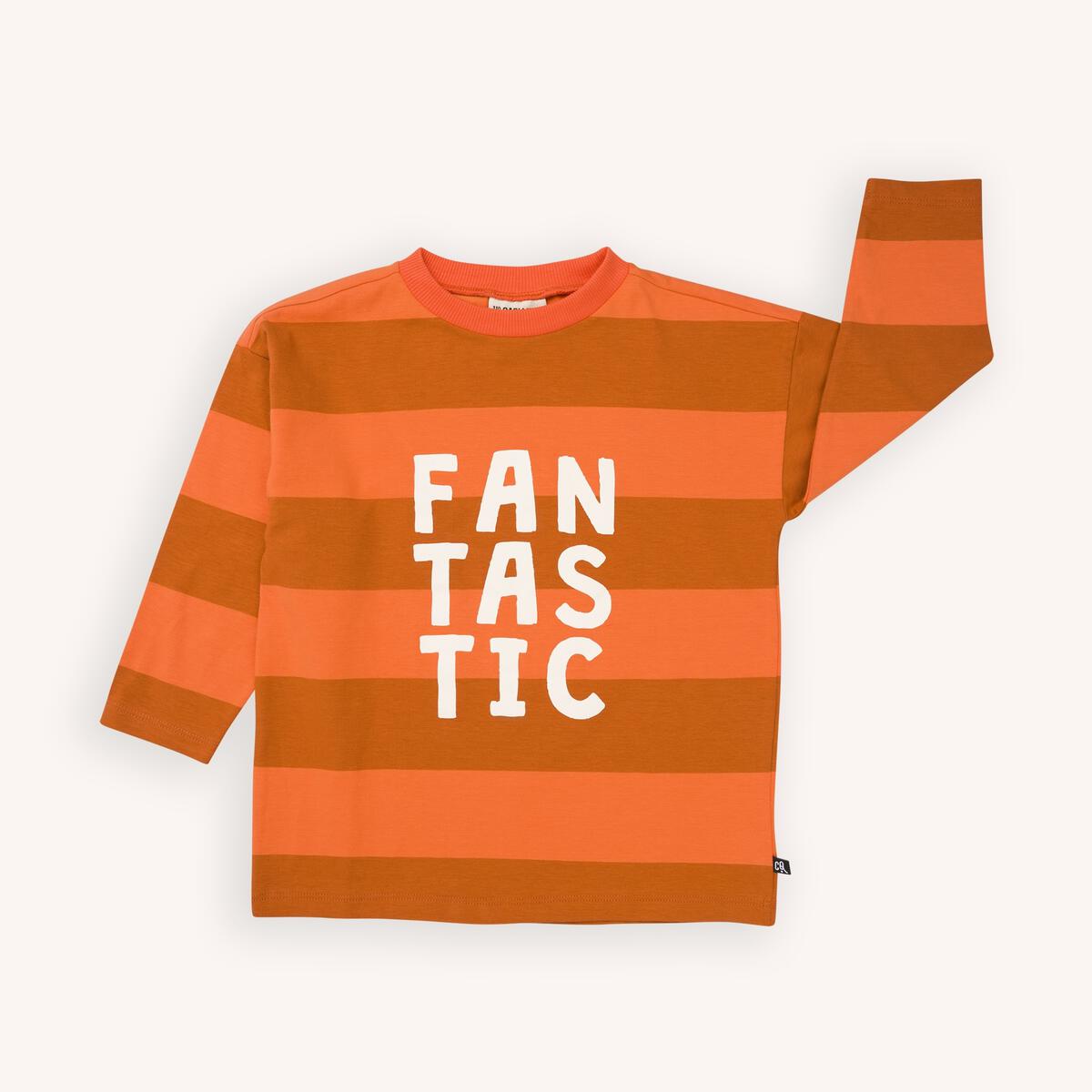 Stripes longsleeve oversized with print - 4-6 Years