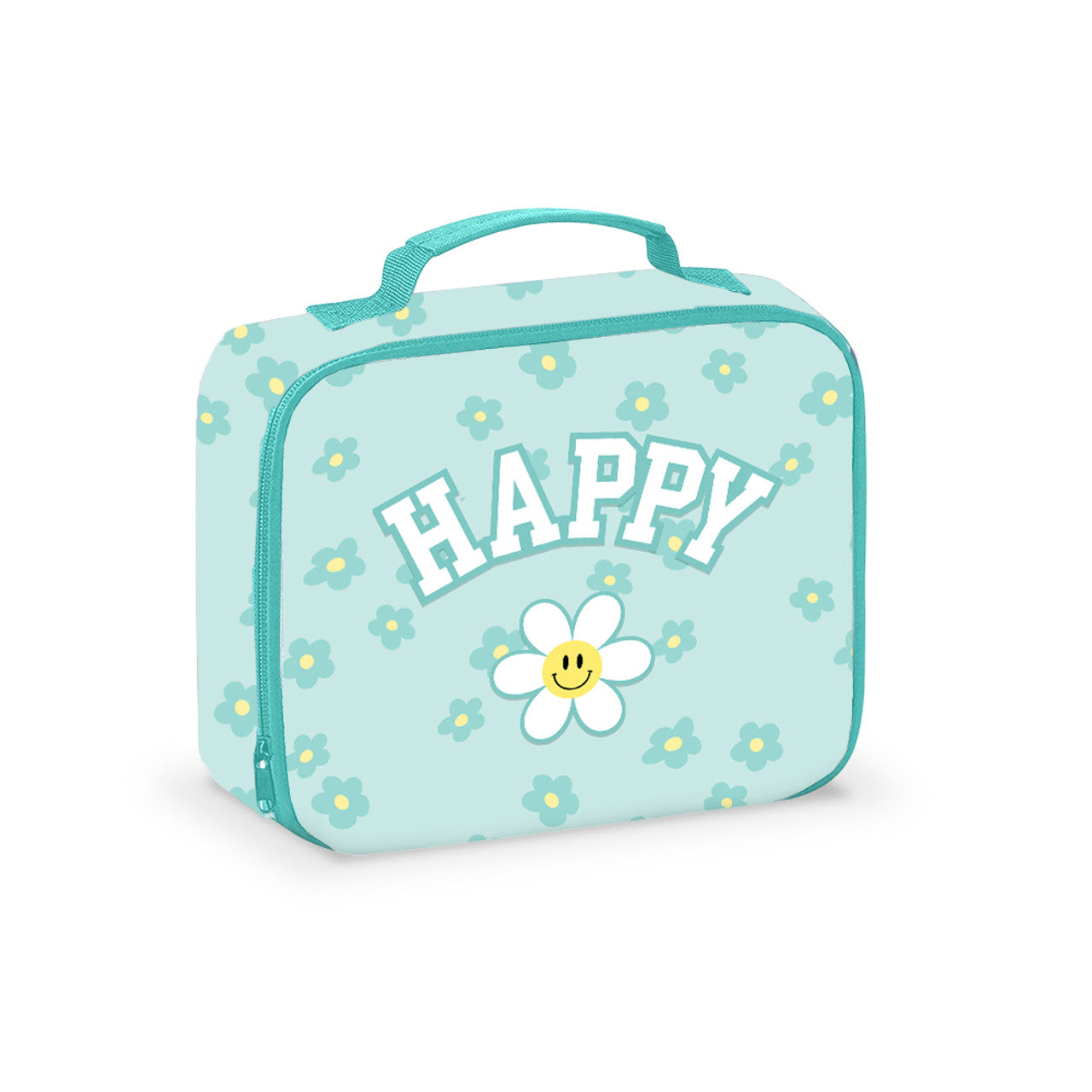 Daisy Happy Canvas Lunch Bag With Patch
