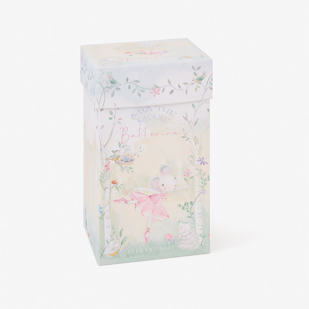 Linen Meadow Mouse Toy Boxed - Pink