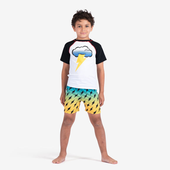 Mid Length Swim Trunks Lightning - 3 Years