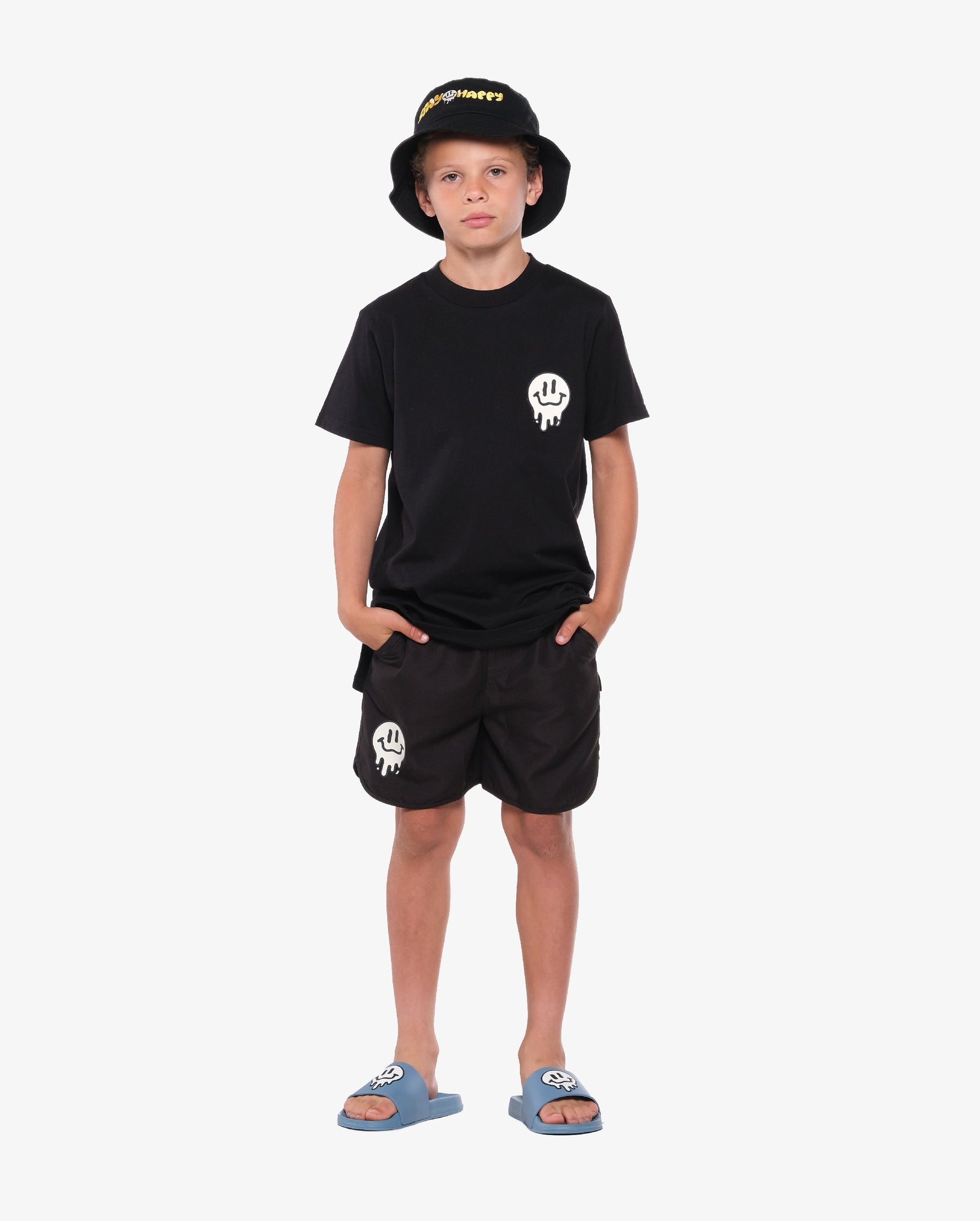 DRIPPIN IN SMILES BLACK BOARDIES - 2 Years