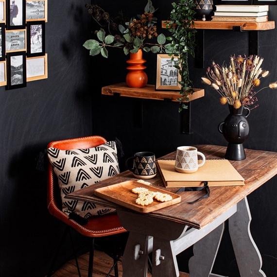 Triangles Block Print Cushion