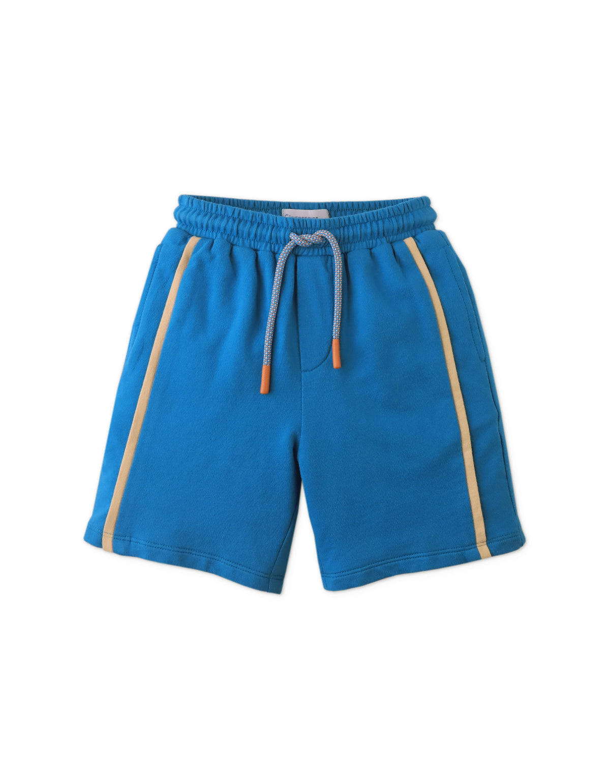 Franz Shorts W/Drawstring & Stripe Contrast - Blue