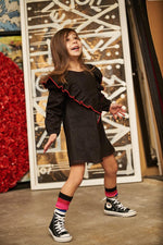 Heart Denim Ruffles Dress Kid - 1 year