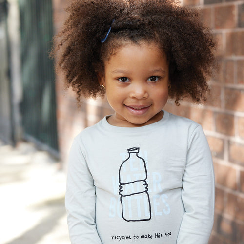 ten Bottle Kid T-shirt Silver/Mist Blue - 2 Years