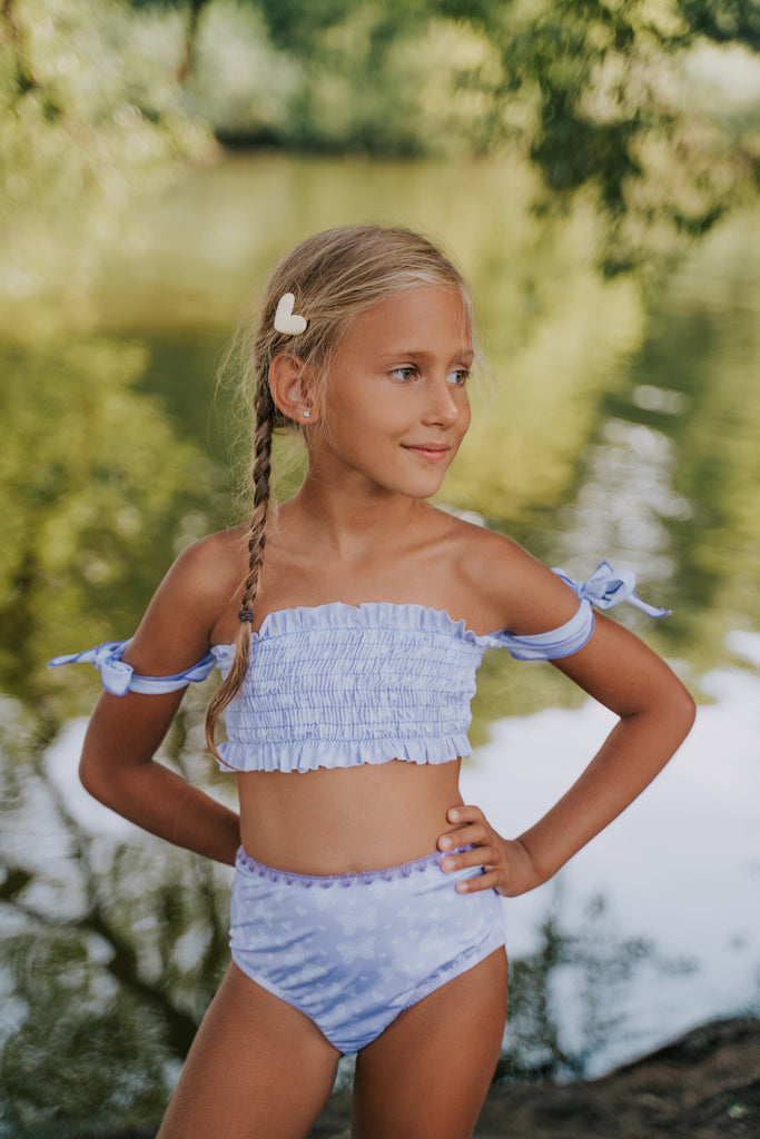 Minnie Foulard Butterflies - Lilac - 10 Years