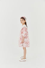 Lace Collar Dress - French Red - 7 Years