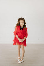 Six Layered Dress - Red - 4 years