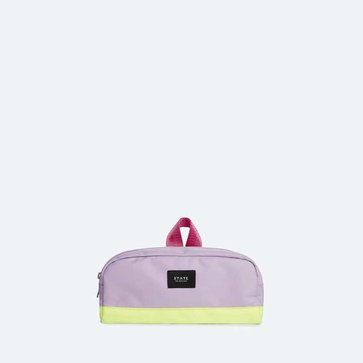 Clinton Pencil Case - Pink & Lemon