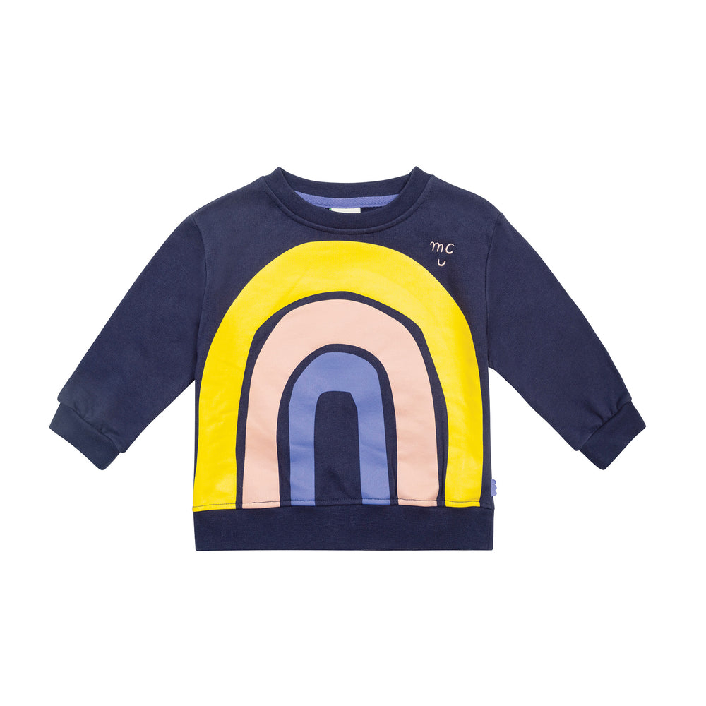 Rainbow Kid Sweatshirt - Navy - 2 Years