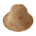 Love Heart Straw Cap