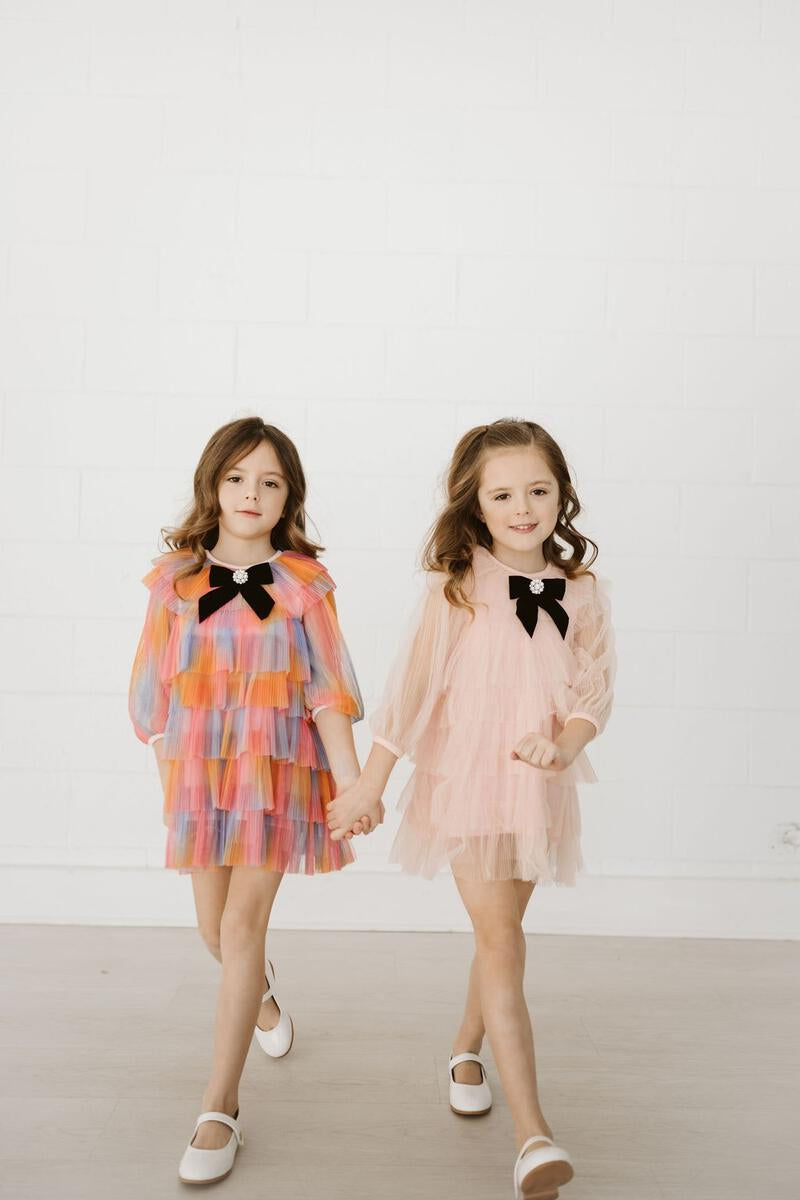 Six Layered Dress - Pink - 5 years