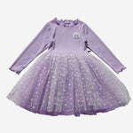 Patched Tutu Dress - Lilac - 6 Months