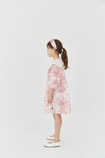 Lace Collar Dress - French Red - 7 Years