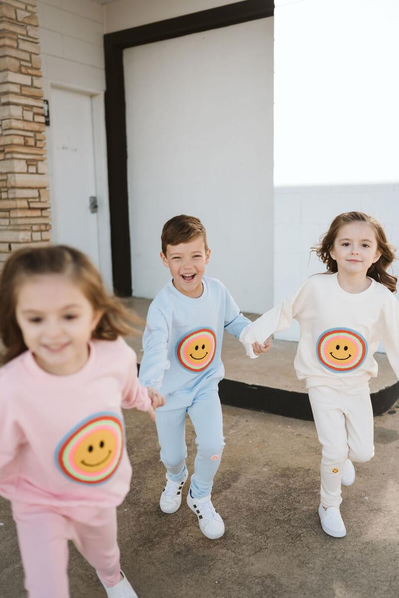 Multi Smile Sweatshirt - Pink - 12 Months