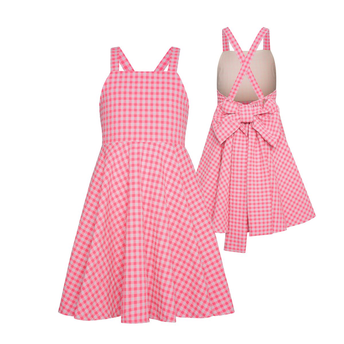 Blossom Backless Vichy Bow Dress - 2 Years