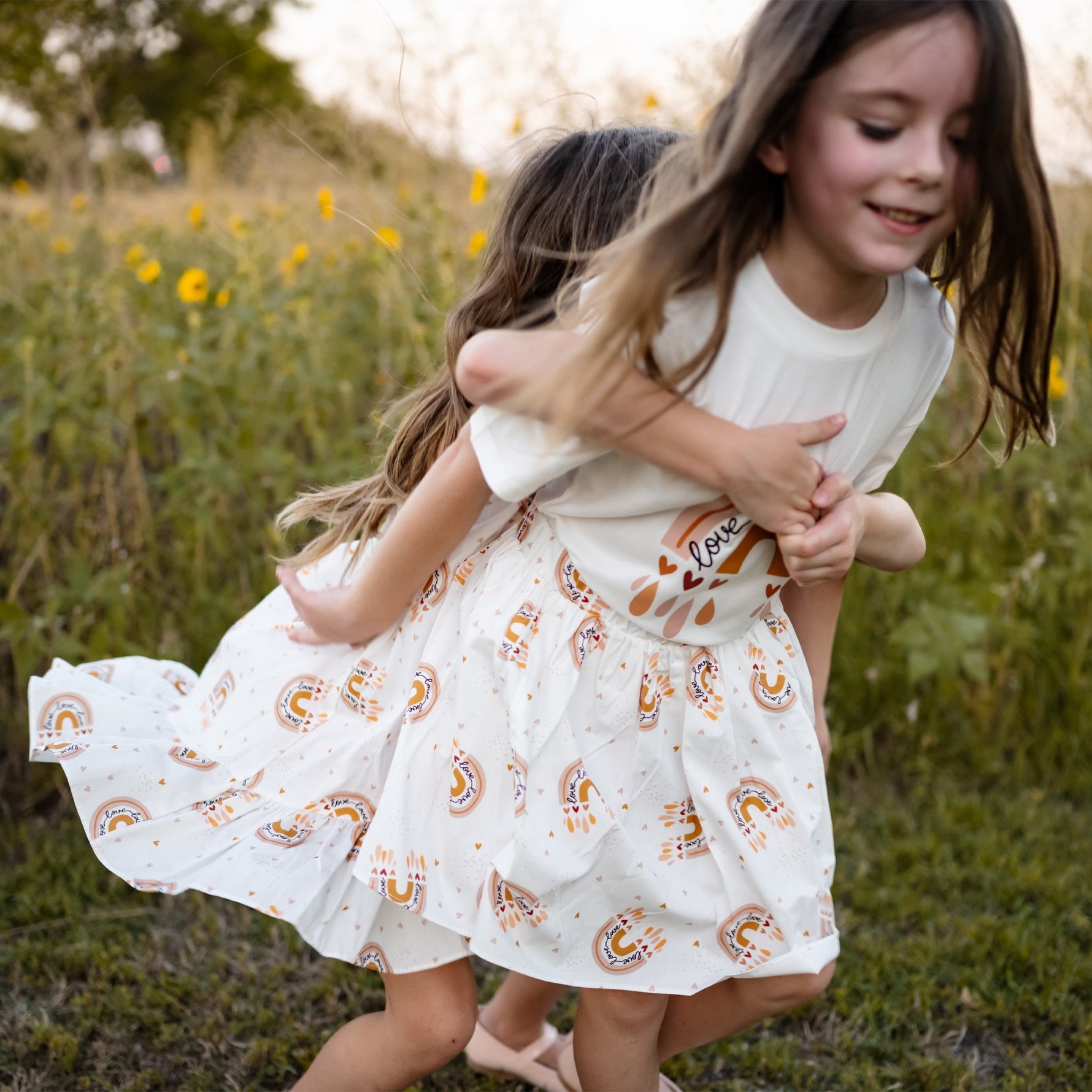 PH T-Shirts - White Rainbow - 12 Months