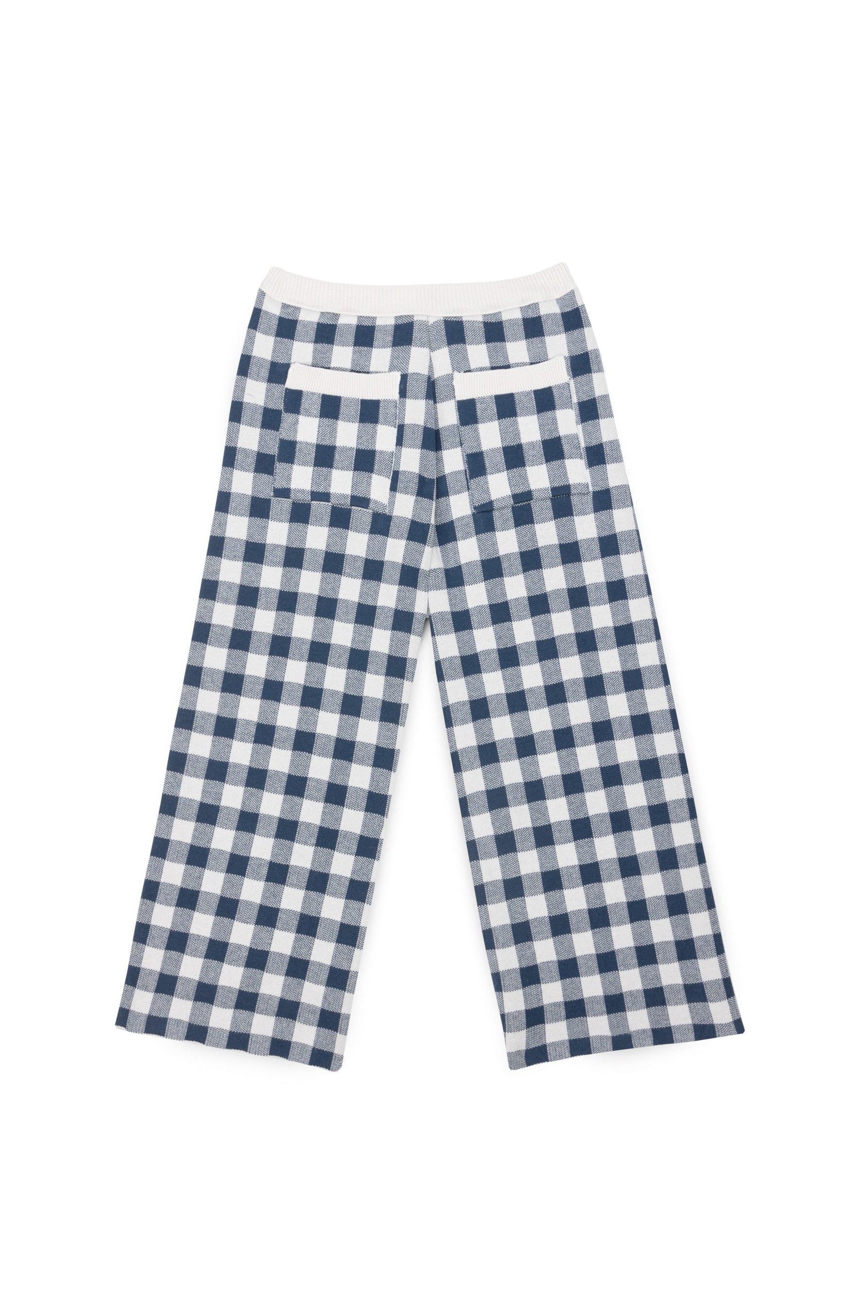 Carlota Pant - Ecru/Dark Blue - 2 Years