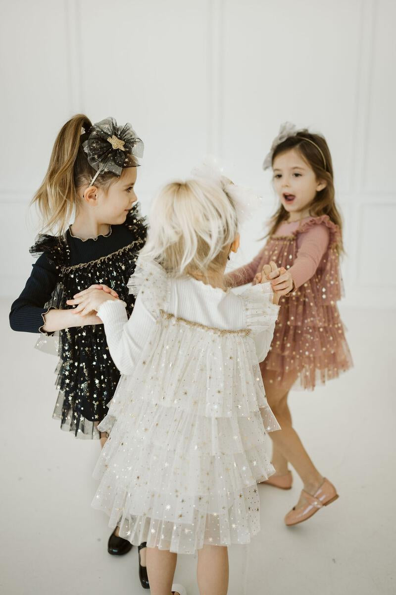 Layered Ls Tutu - Gold Pink - 1 Years