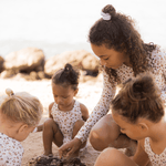 Bathing Suit Kaki Leopard - 6-12 Months