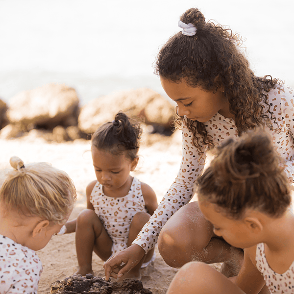 Bathing Suit Kaki Leopard - 6-12 Months