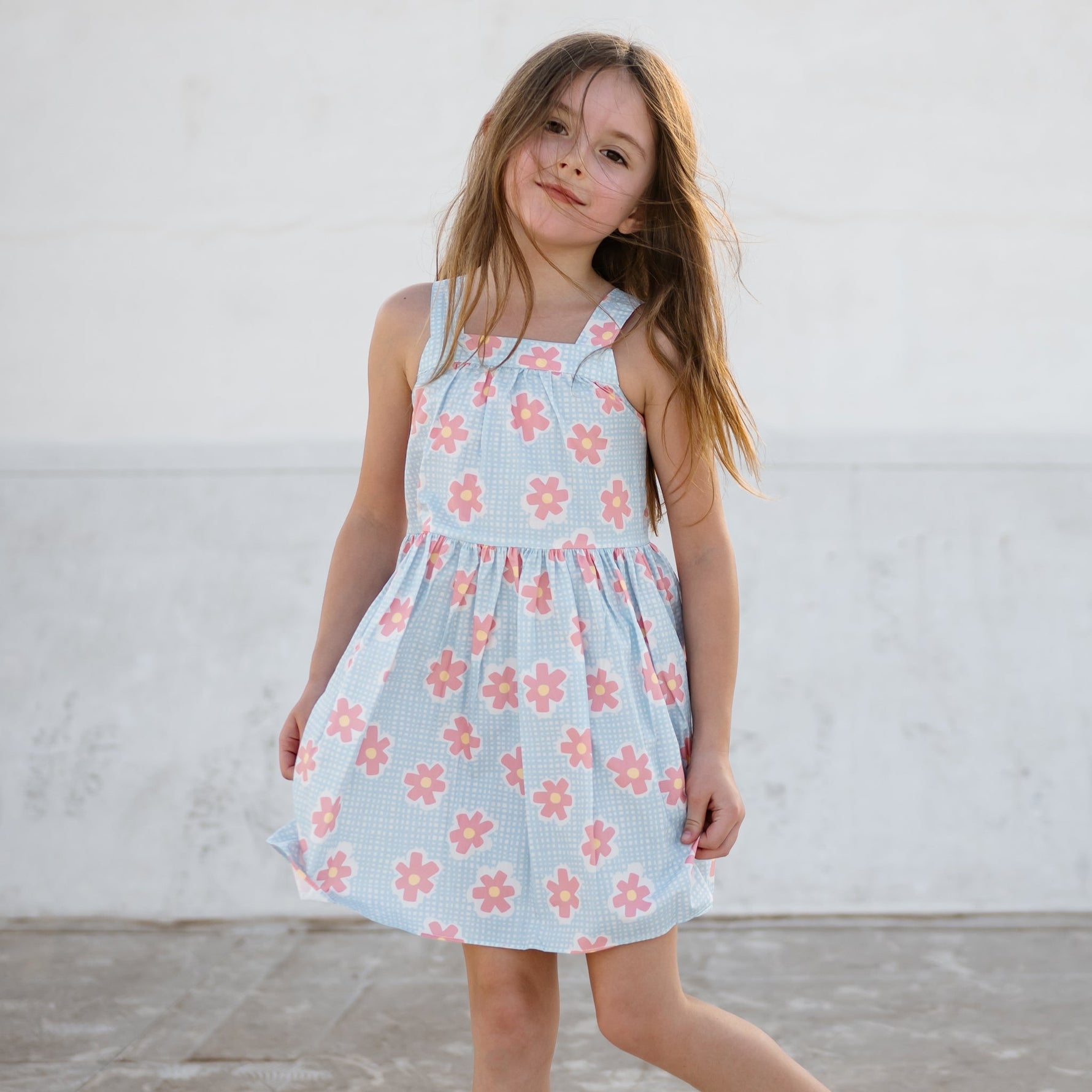 Karina Ribbon Dress - Blue - 12 Months