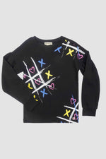 Sofia Top - Tic Tac Toe - Black - 5 Years