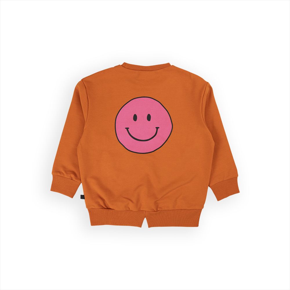 Happy Face Sweater - Pink - 9-12 Months