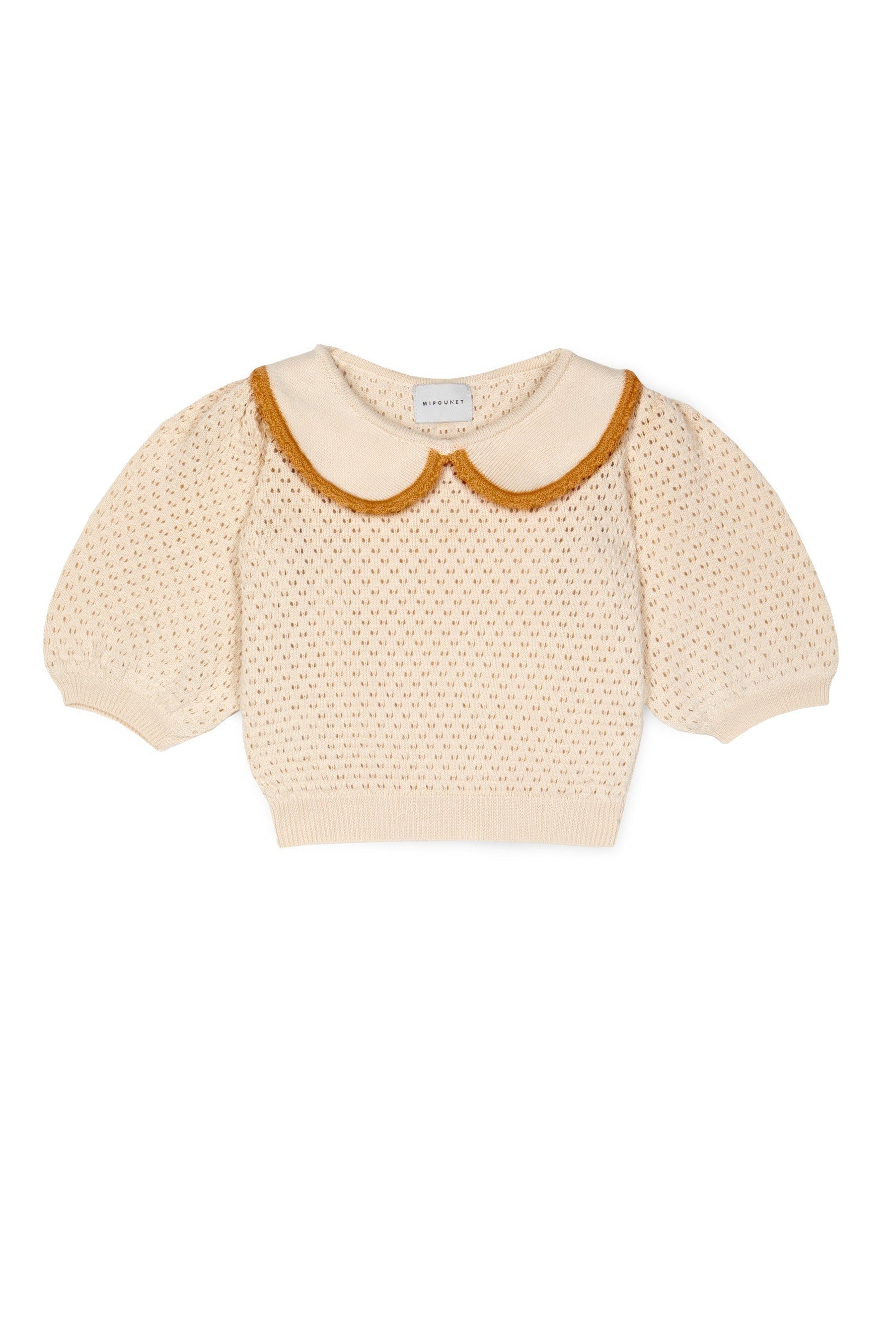 Carola Collared Openwork Sweater - 2 Years