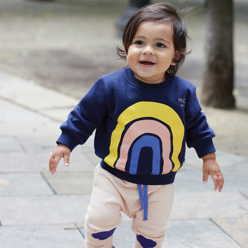 Rainbow Baby Sweatshirt - Navy - 3-6 Months