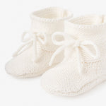 Booties - White - 0-12 Months
