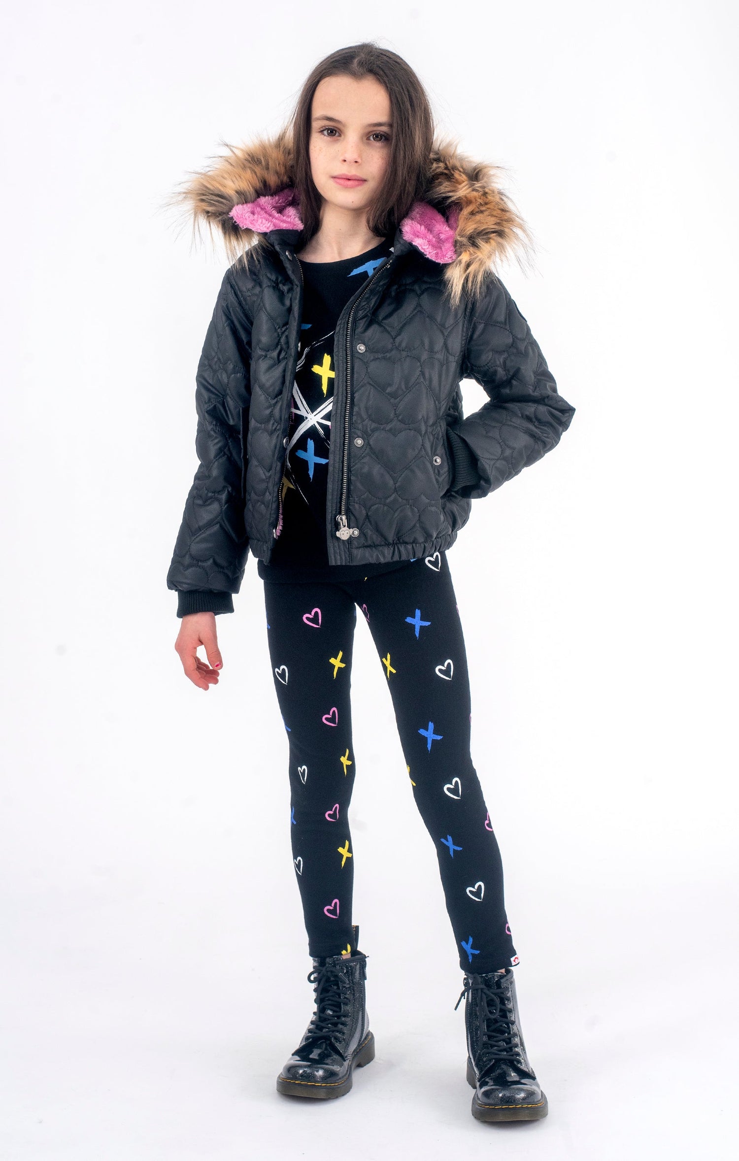 Sofia Top - Tic Tac Toe - Black - 5 Years