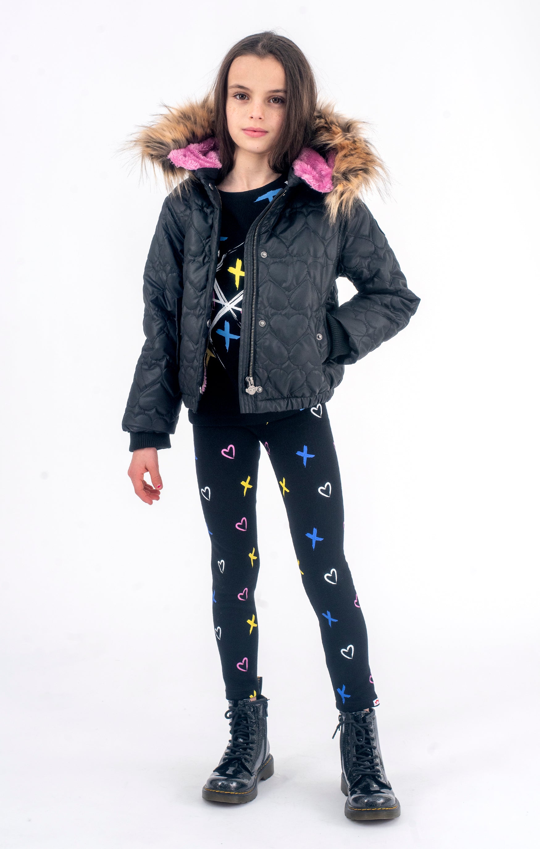 Sofia Top - Tic Tac Toe - Black - 5 Years