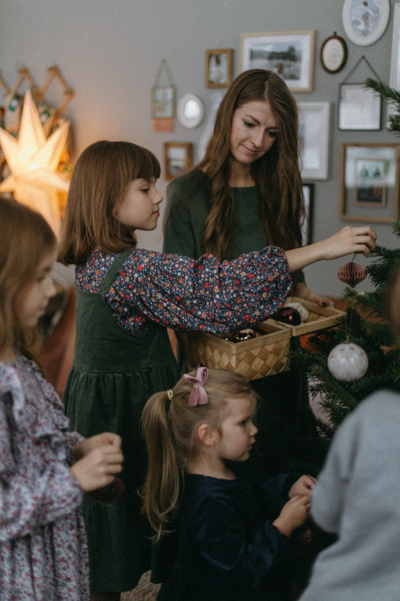 Velvet Pinafore Dress - Green