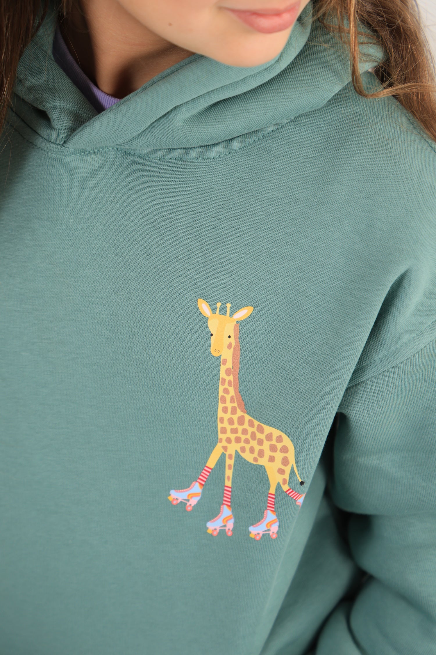 Giraffe Set - Hoodie And Jogger - Mint