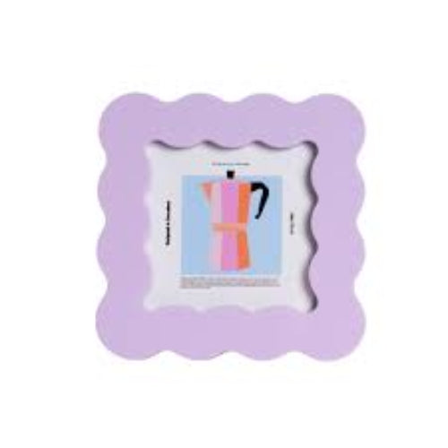 VIOLET ACRYLIC PETAL PHOTO FRAME (MEDIUM)