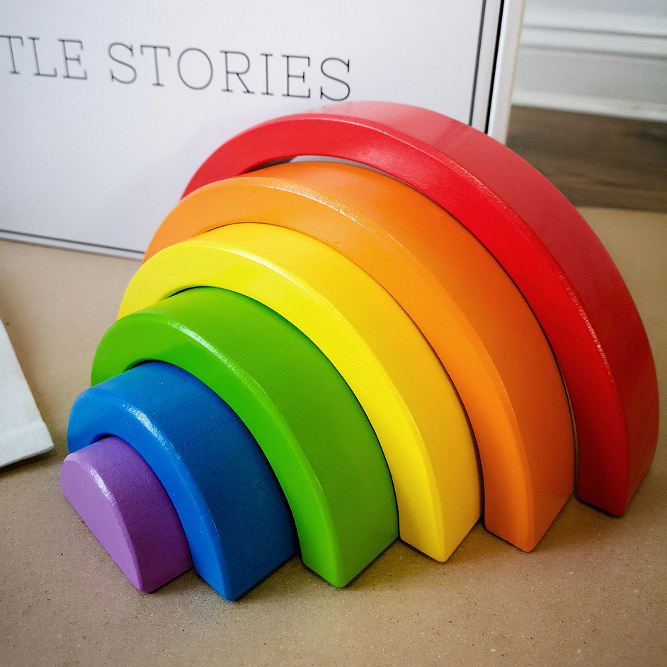 Primary Wooden Stacking Rainbow